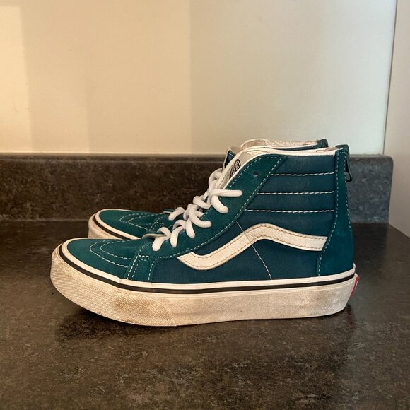 Vans SK8-Hi Zip Deep Teal - Size 2 - Picture 4 of 8